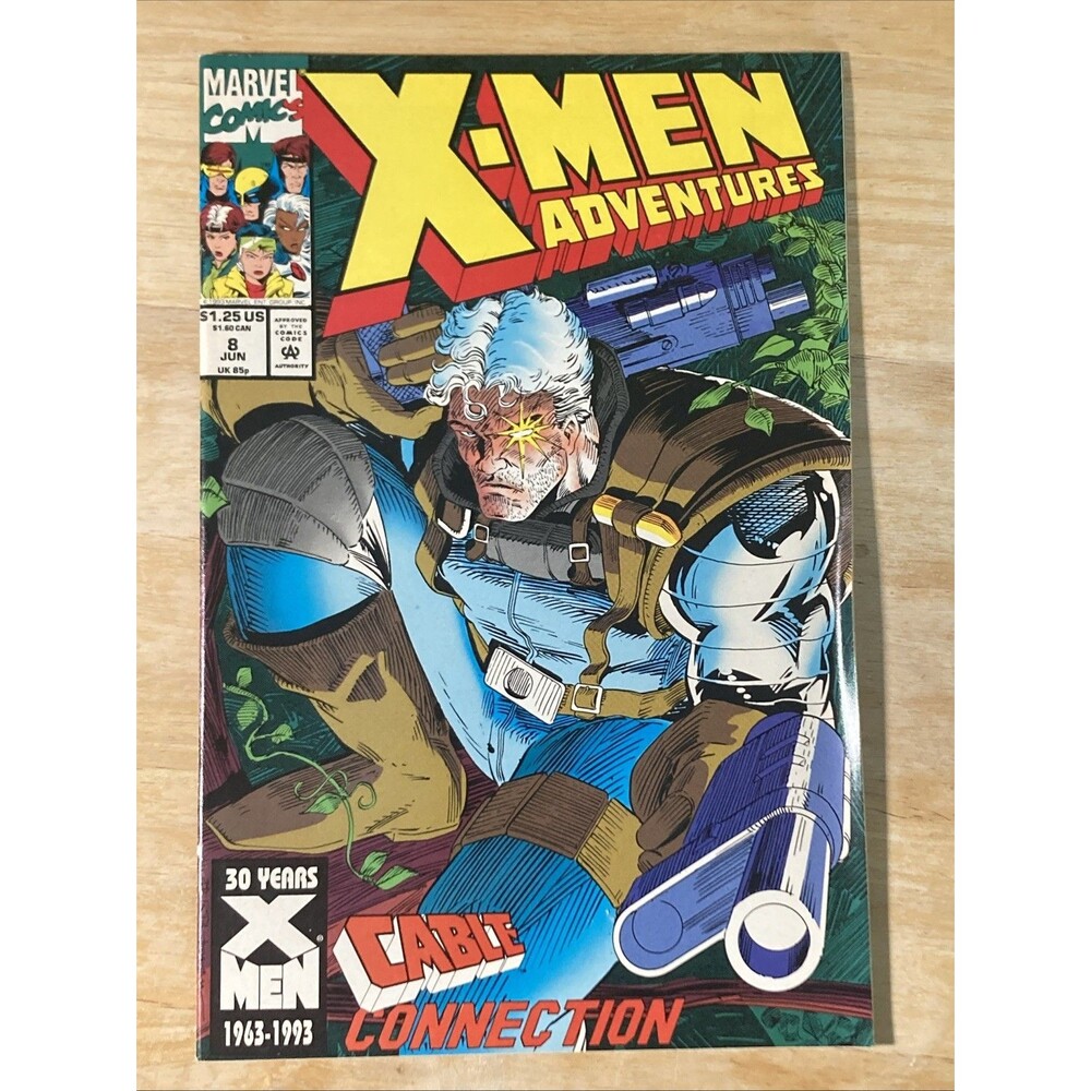 X-Men Adventures Vol. 1 No. 8 (1992) Marvel Comic Book Introducing Cable